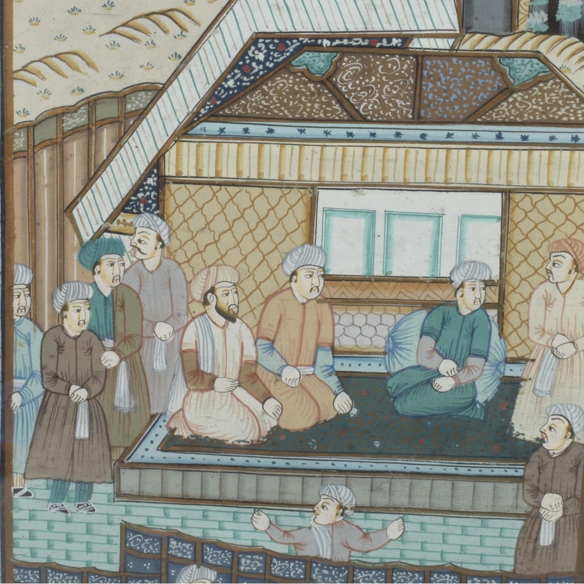 Mughal Art Persian Court Scenes