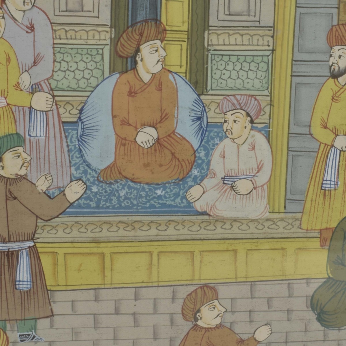 Mughal Art Persian Court Scenes
