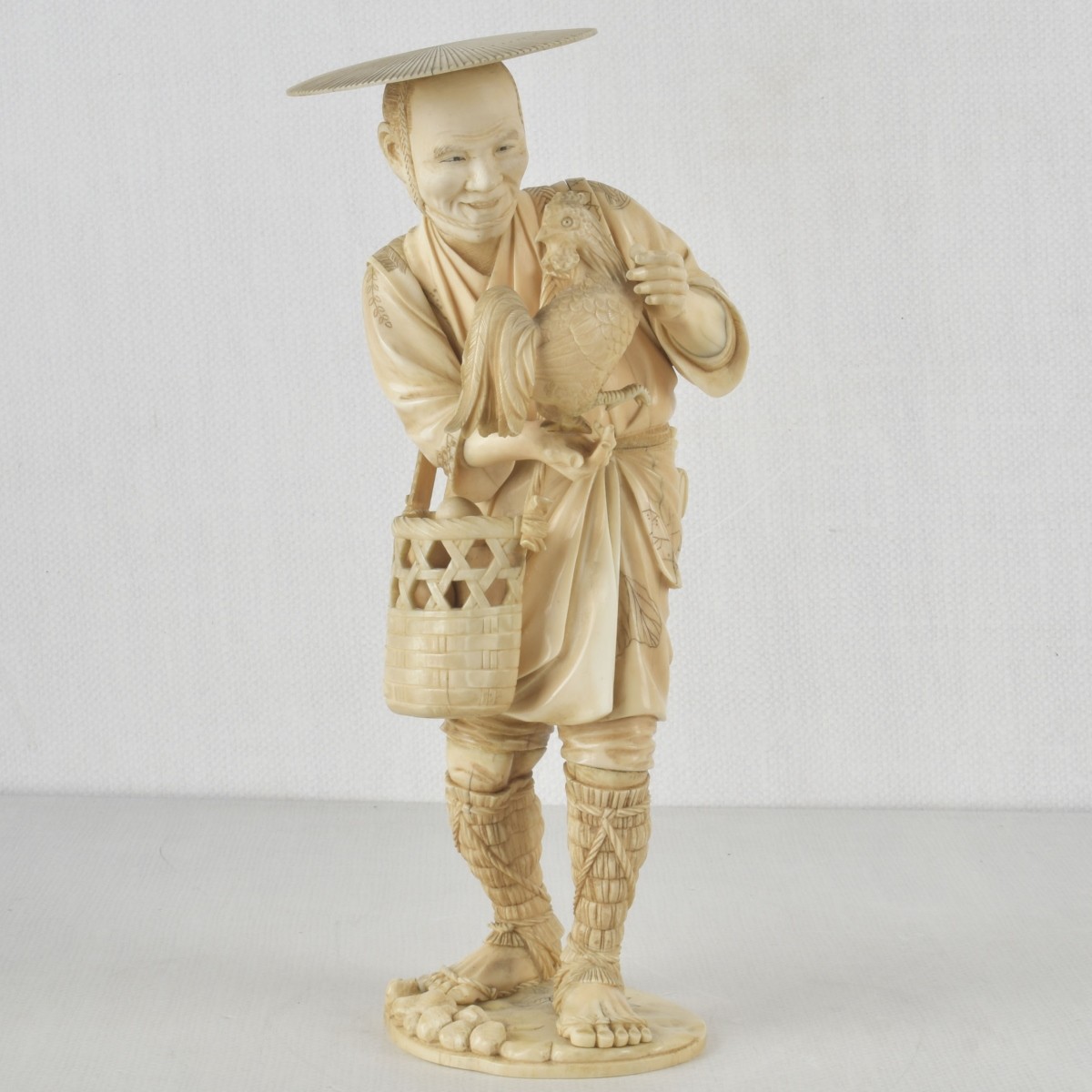 Sculpture of a Japanese Chicken Farmer