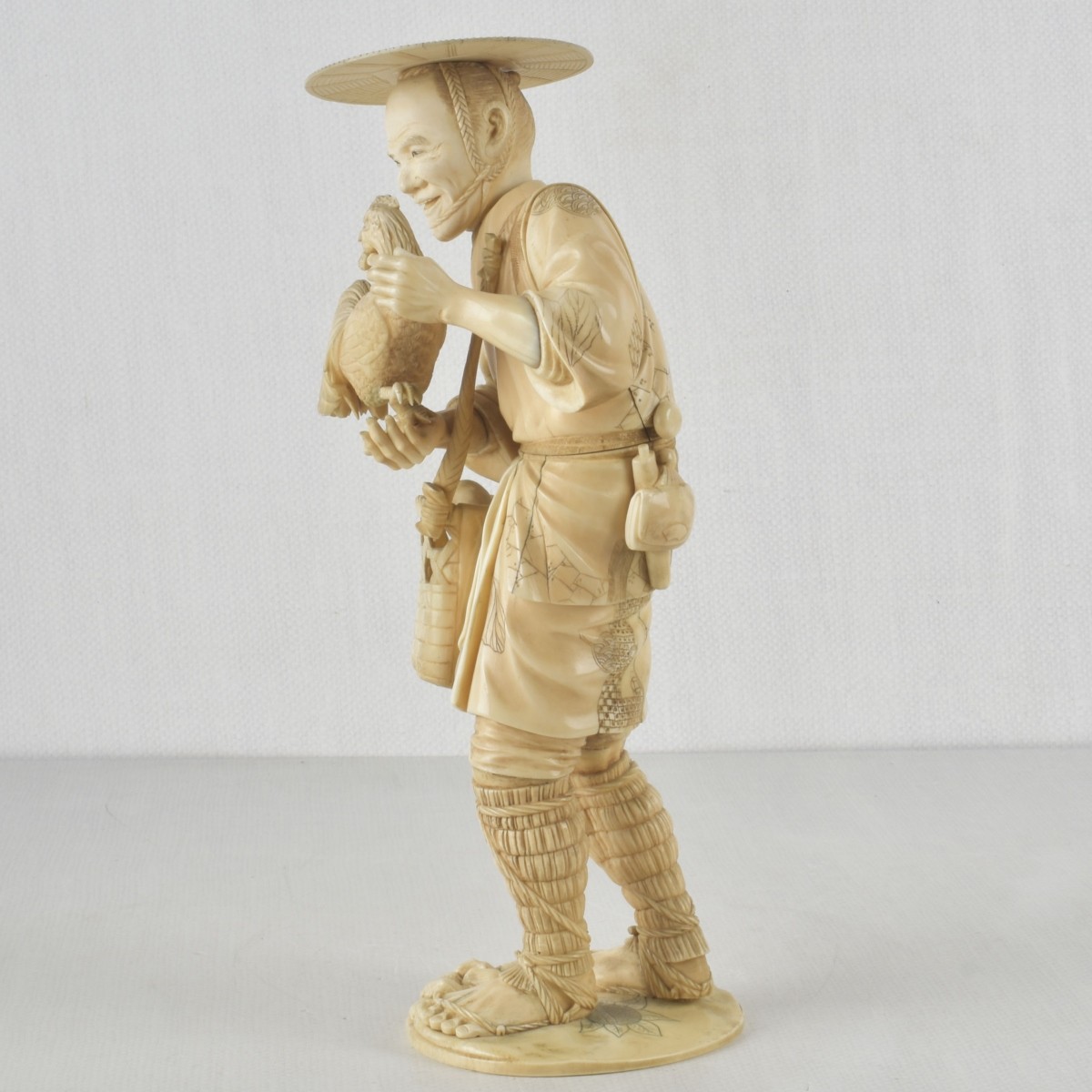 Sculpture of a Japanese Chicken Farmer