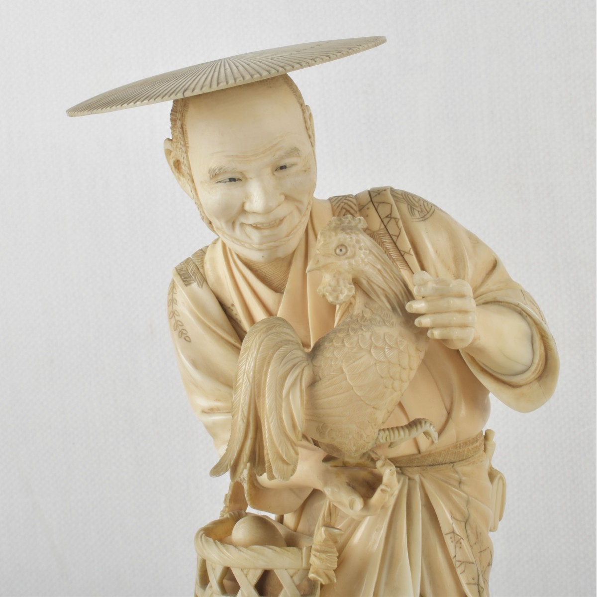 Sculpture of a Japanese Chicken Farmer