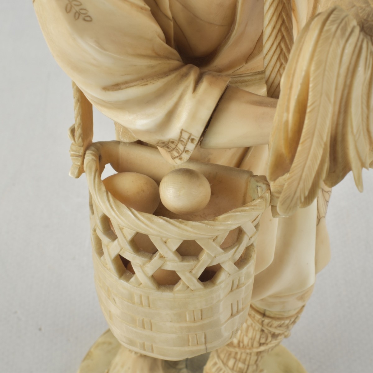 Sculpture of a Japanese Chicken Farmer