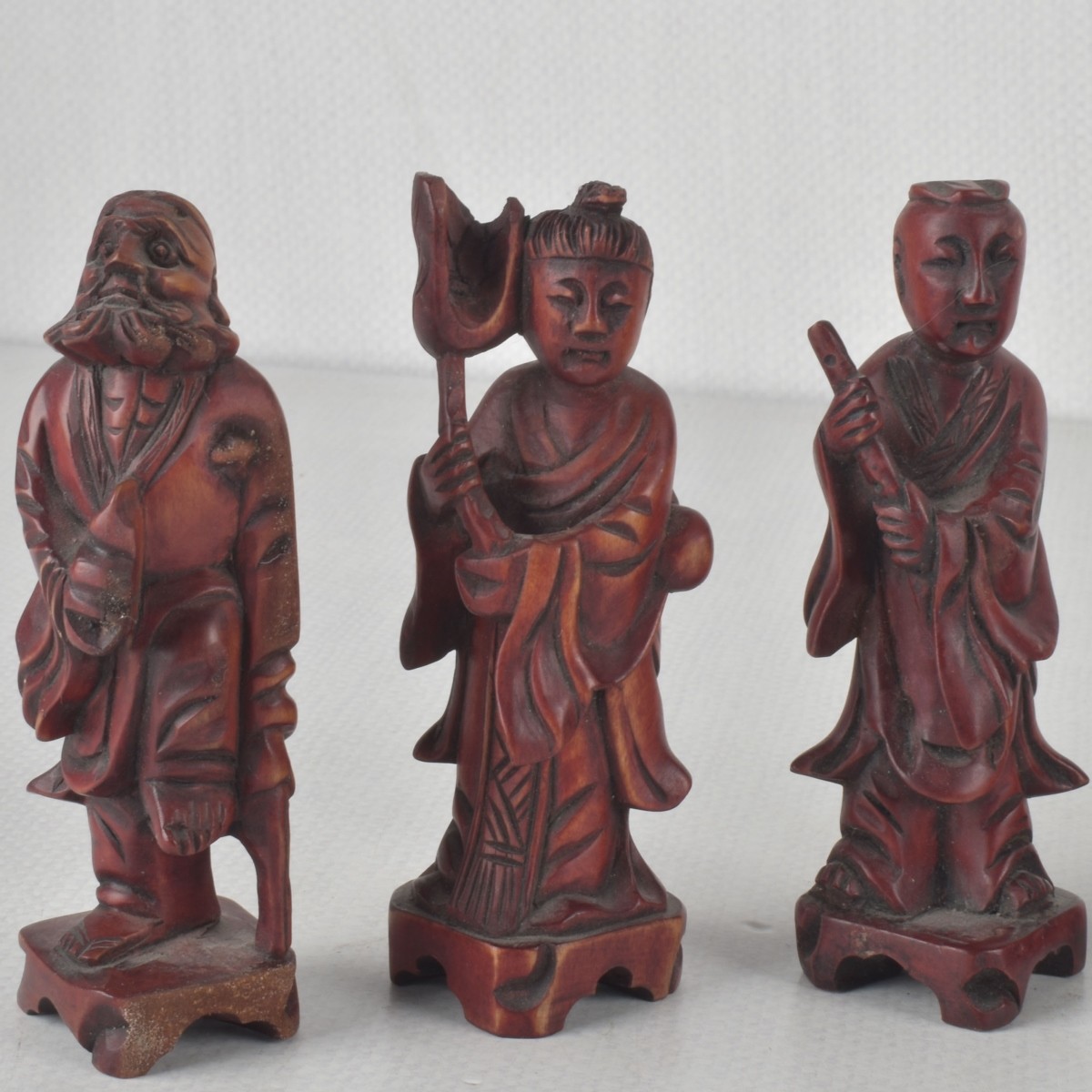 Vintage Carved Taoists Immortals