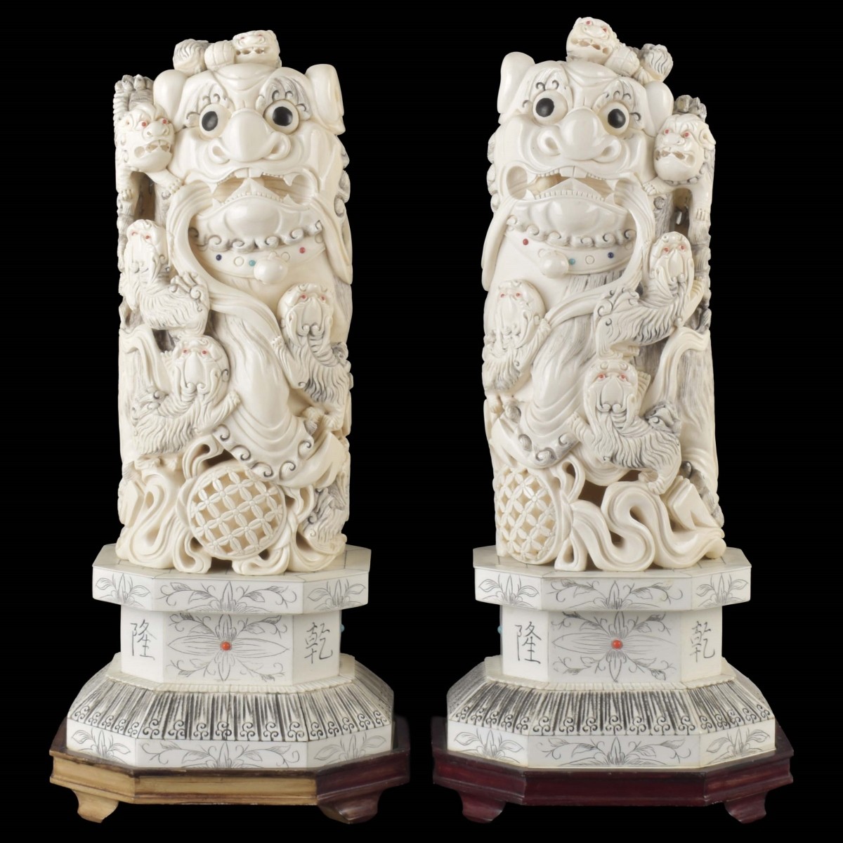 Vintage Pair of Chinese Foo Dogs