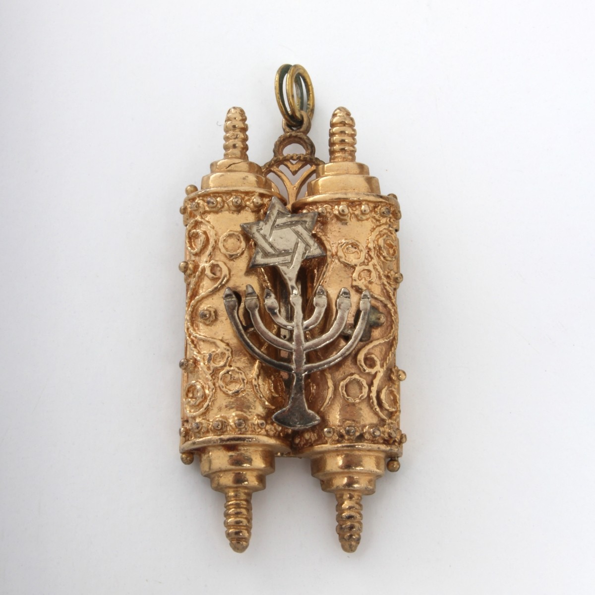 14K Torah Pendant