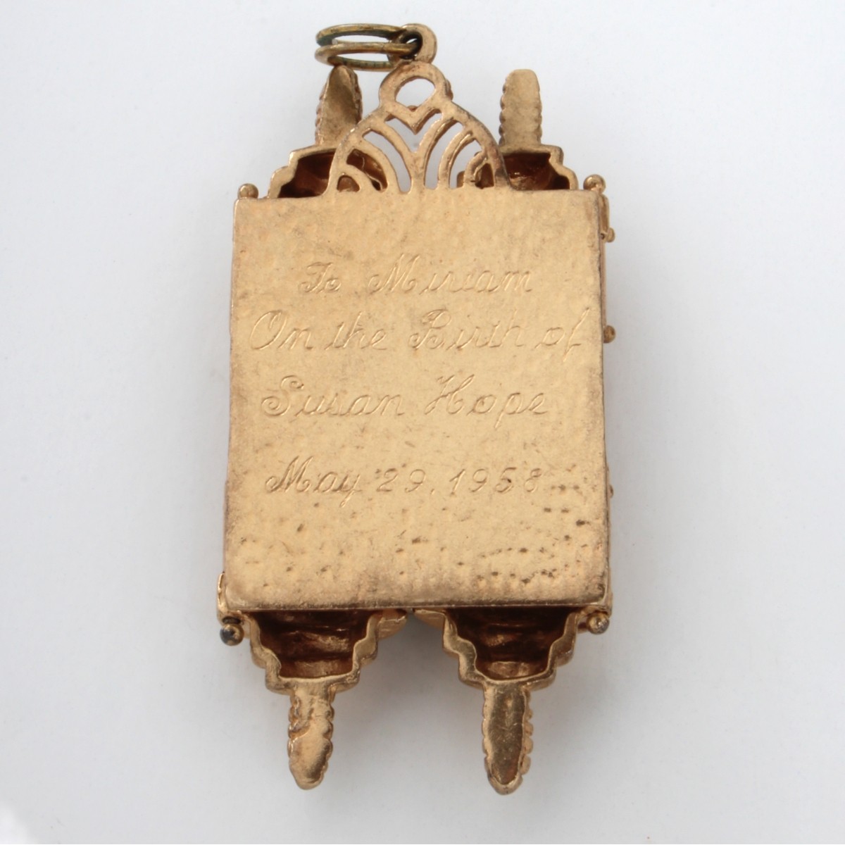 14K Torah Pendant