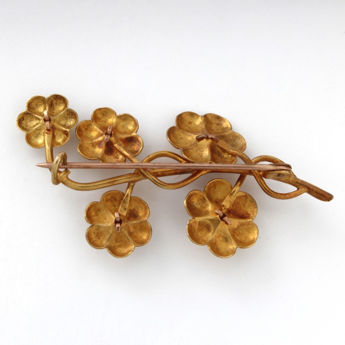 Antique Pearl and 15/16K Brooch