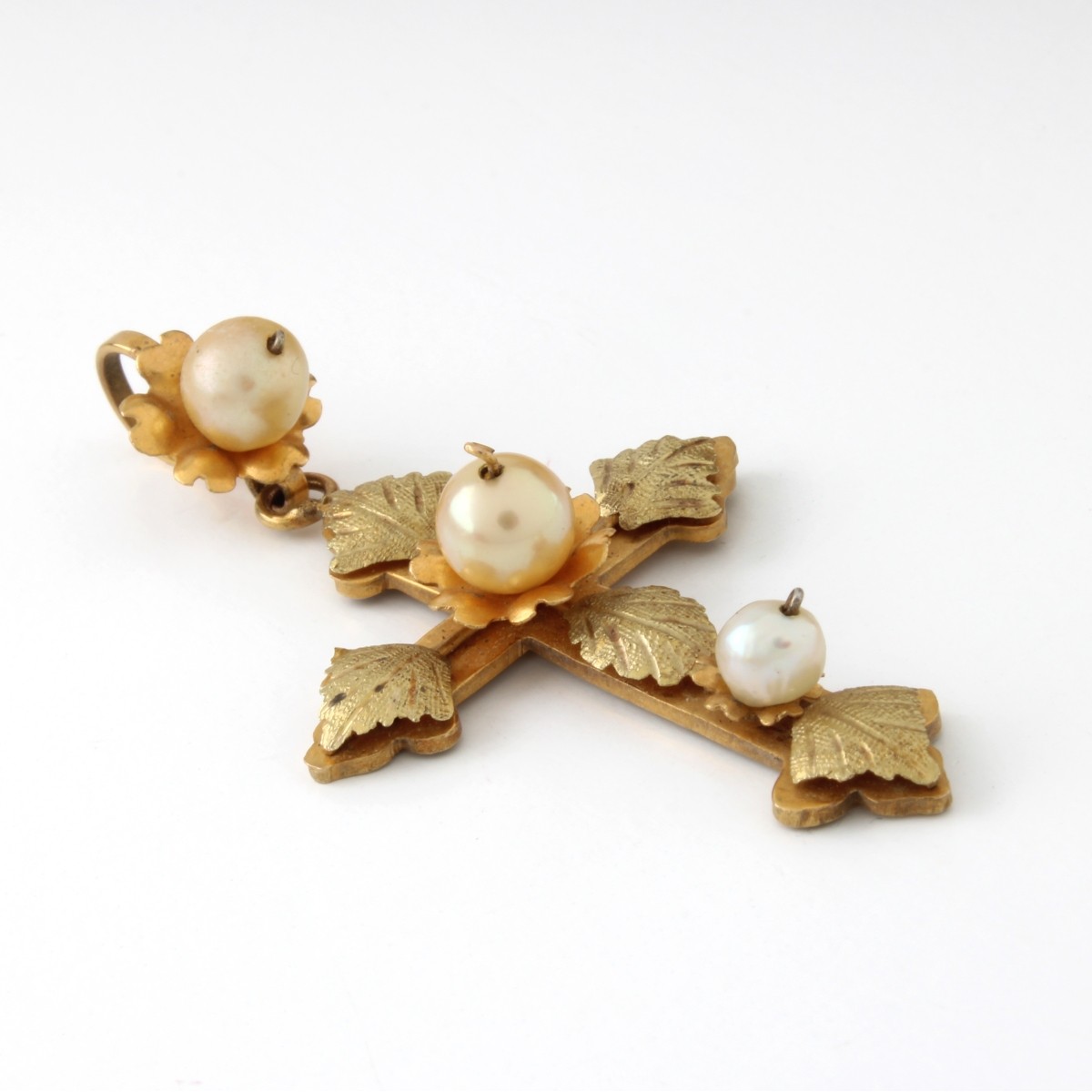 Antique Pearl and 14K Pendant