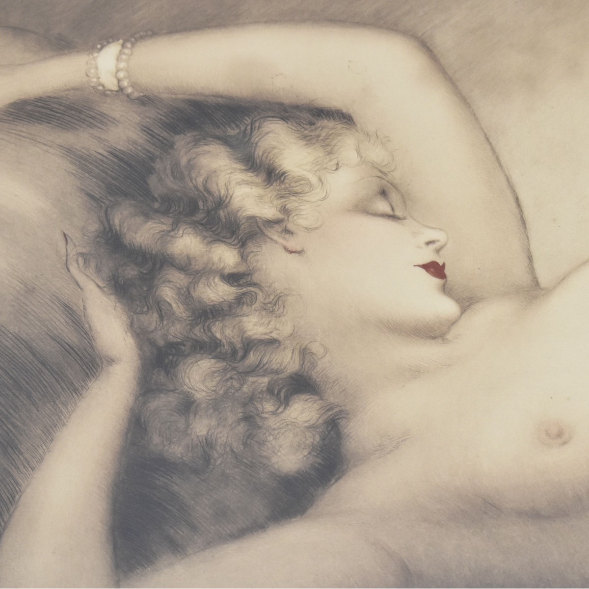 Louis Icart, French (1888 - 1950) "Repose"