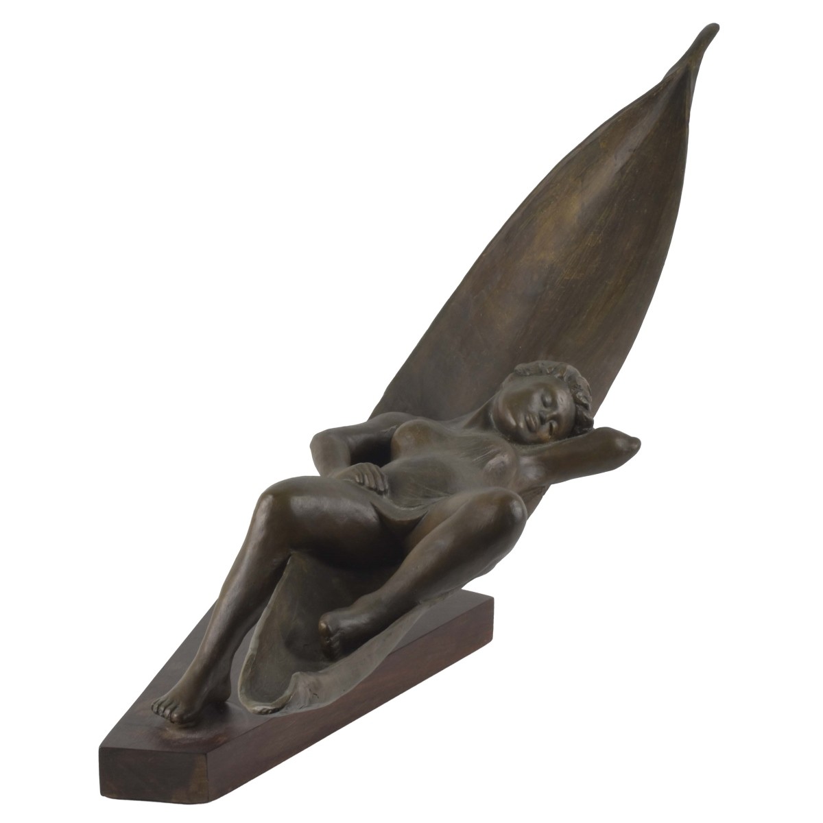 Bronze Sculpture of a Sunbather