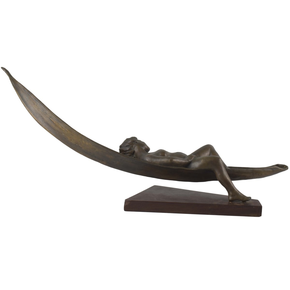 Bronze Sculpture of a Sunbather