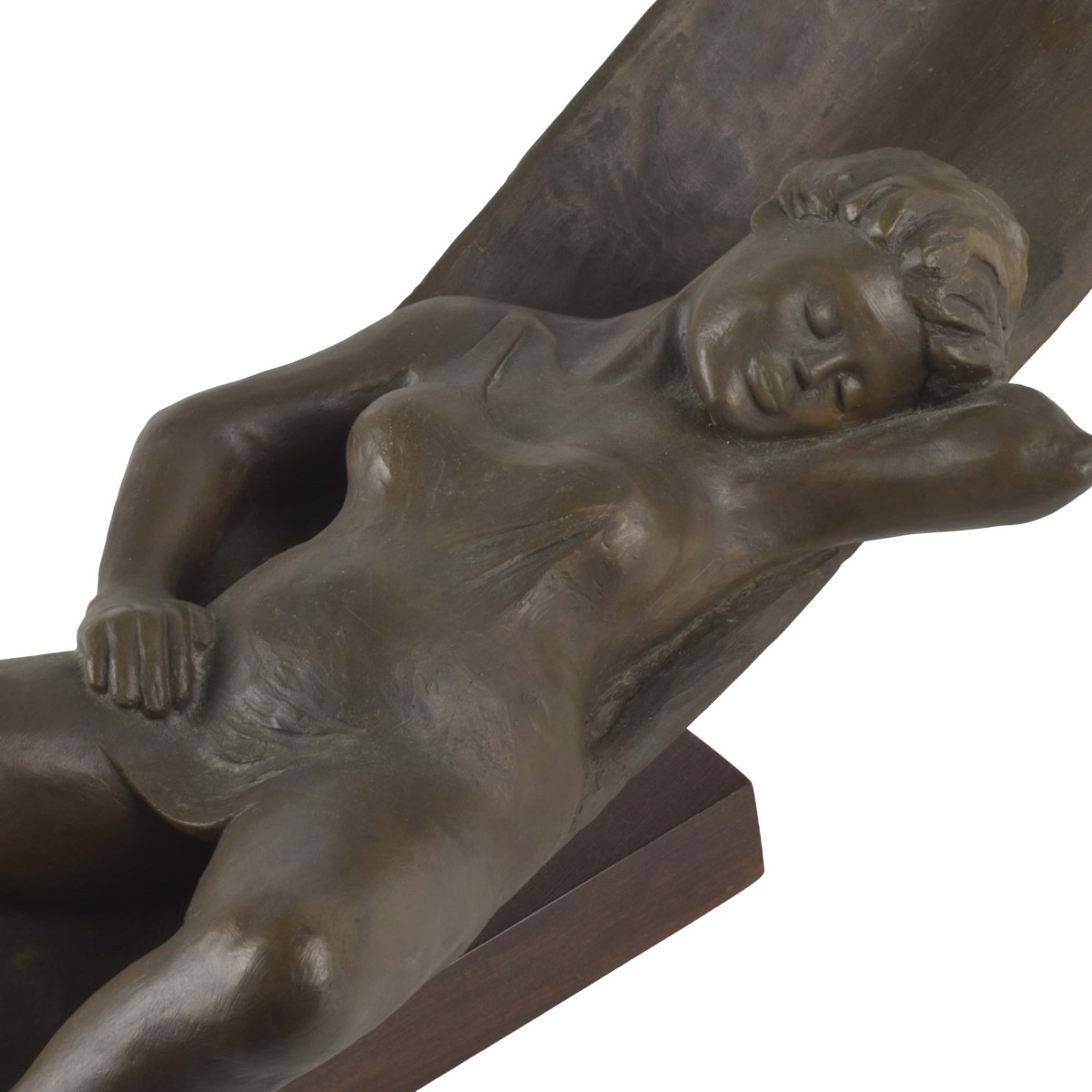Bronze Sculpture of a Sunbather