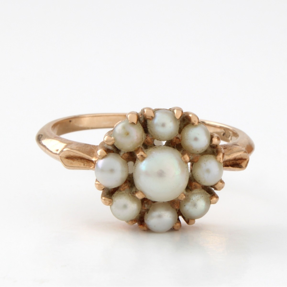 Antique Pearl and 14K Ring