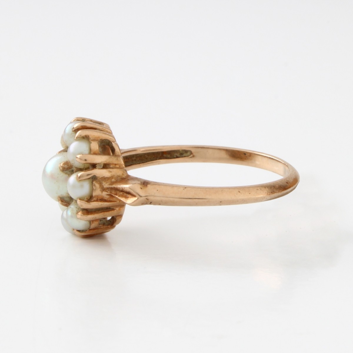 Antique Pearl and 14K Ring