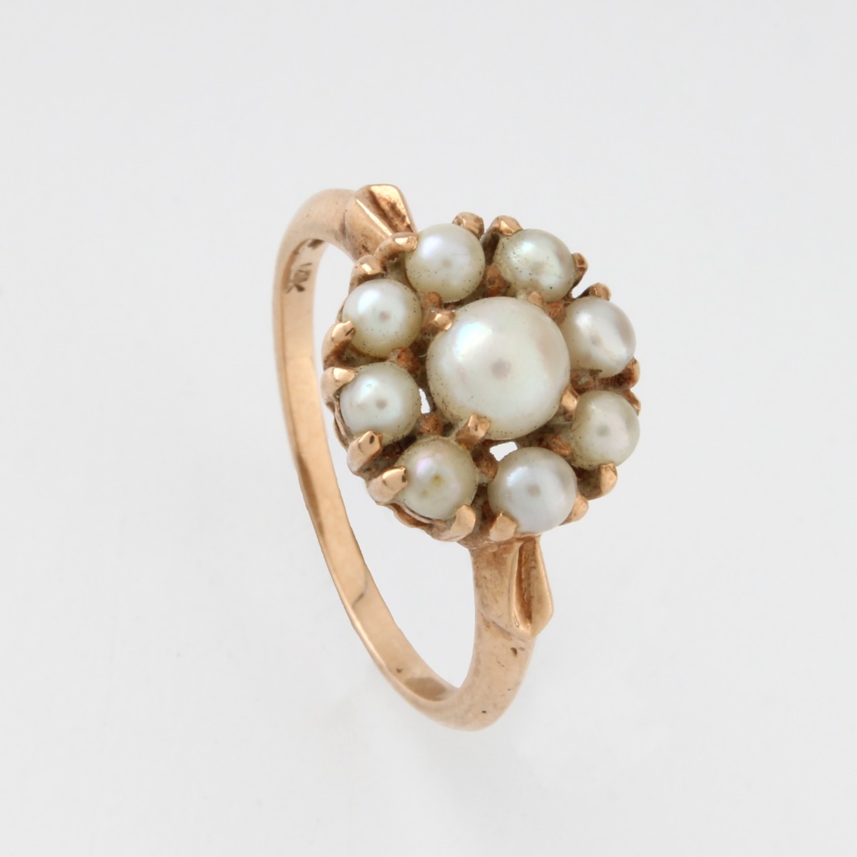 Antique Pearl and 14K Ring