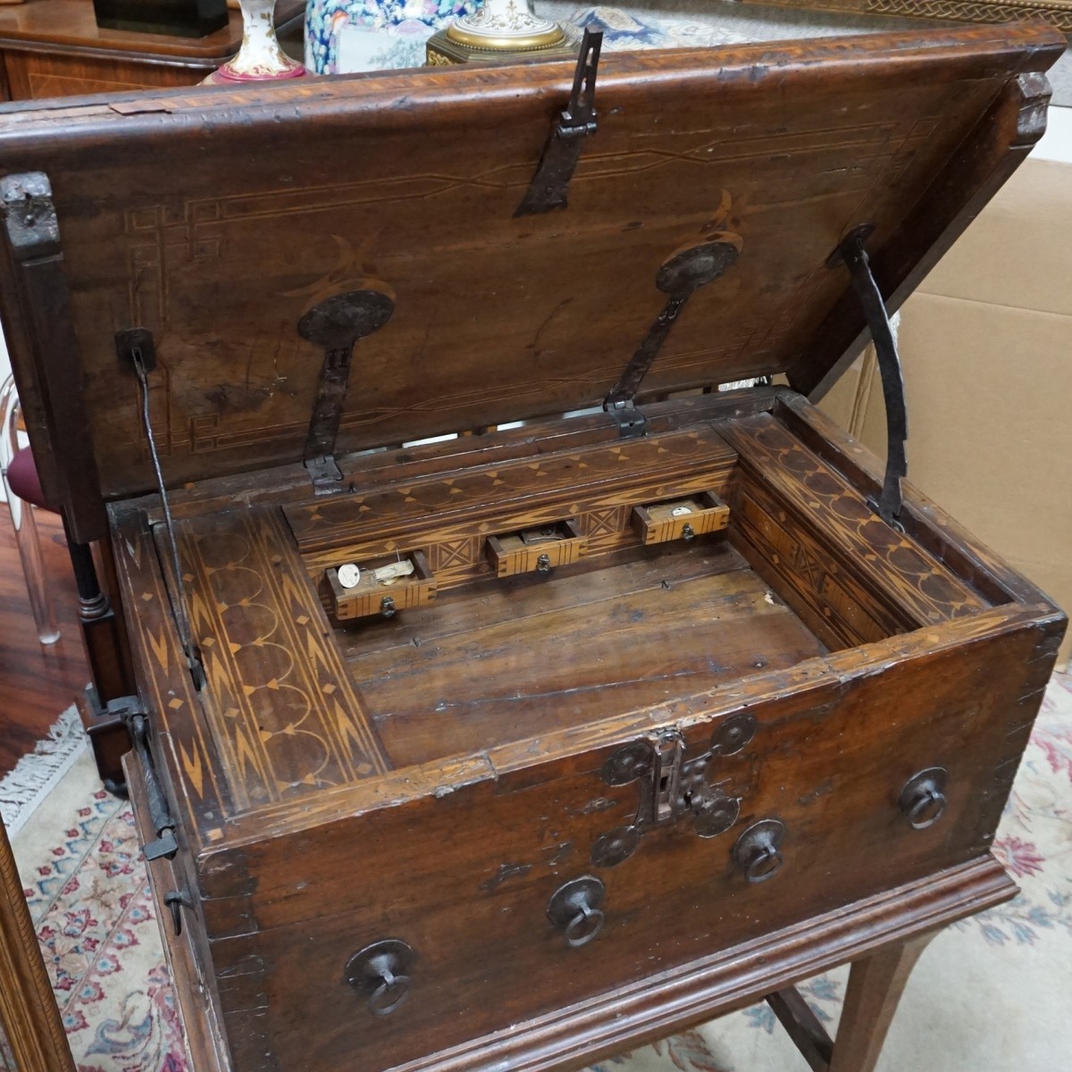 17th Cent Chest on Stand