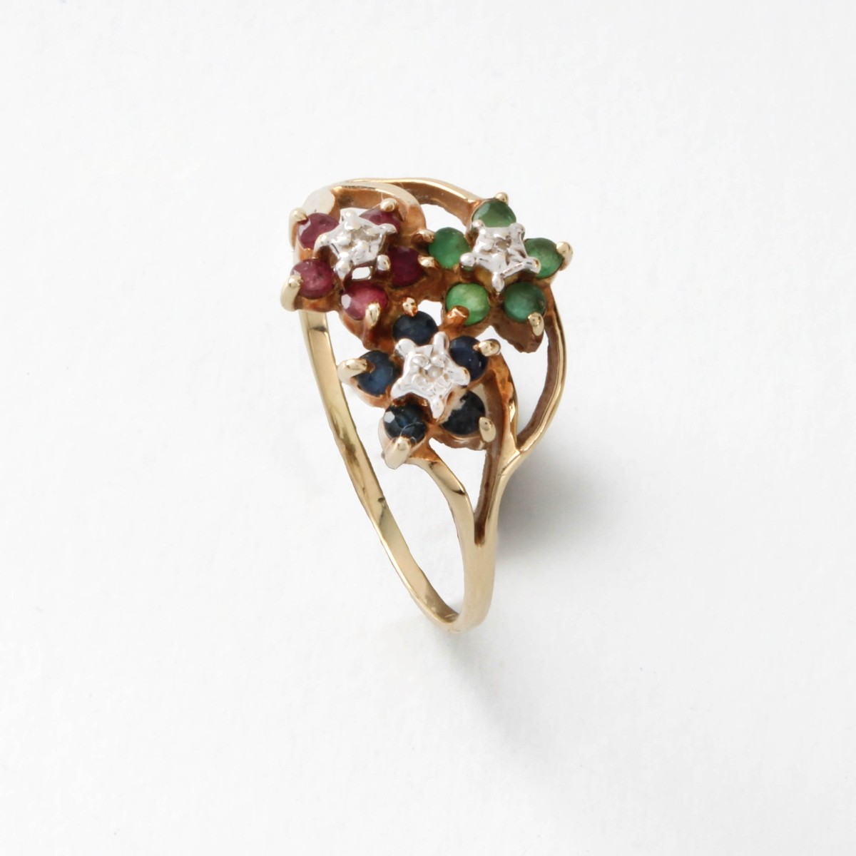 Gemstone and 10K Ring