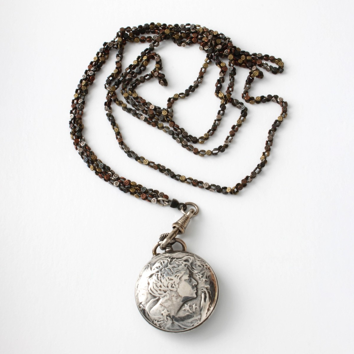 Art Nouveau Pocket Watch and Chain