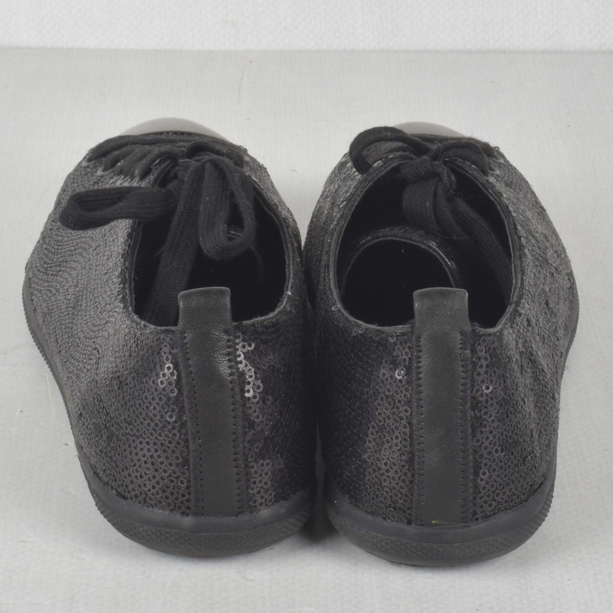 Womens Prada Black Leather Sneakers