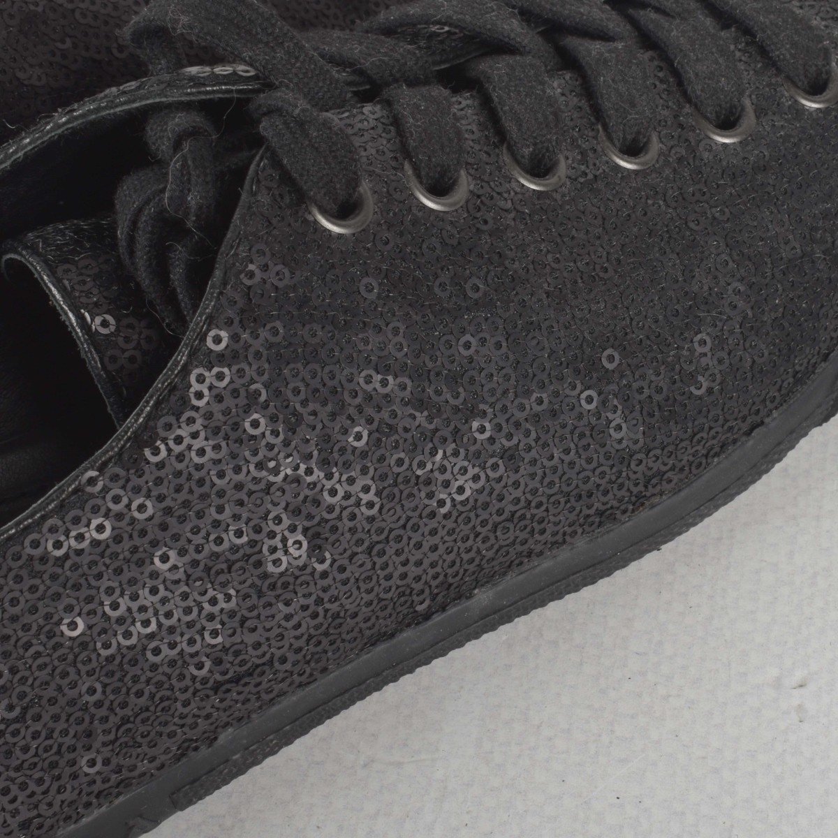Womens Prada Black Leather Sneakers
