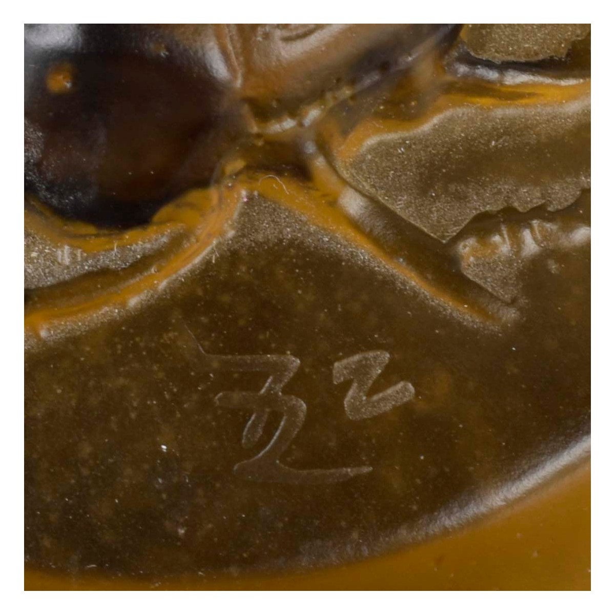 Amalric Water Pate de Verre Scarab