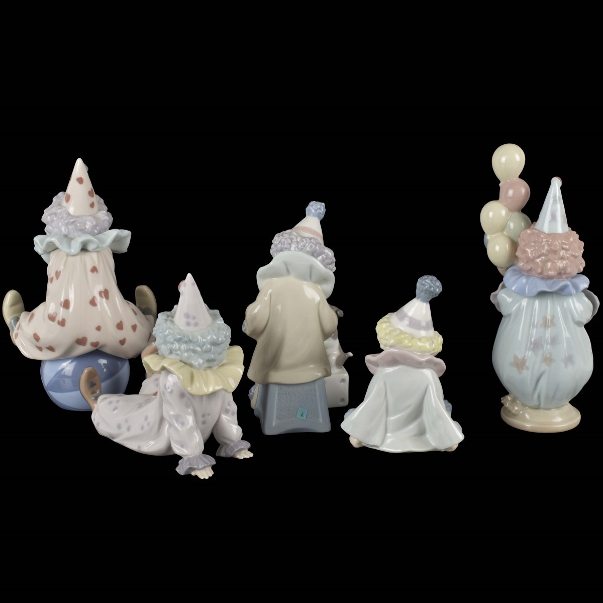 Lladro Porcelain Clown Figures