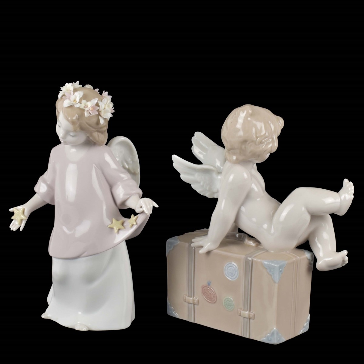 Lladro Porcelain Angel Figures
