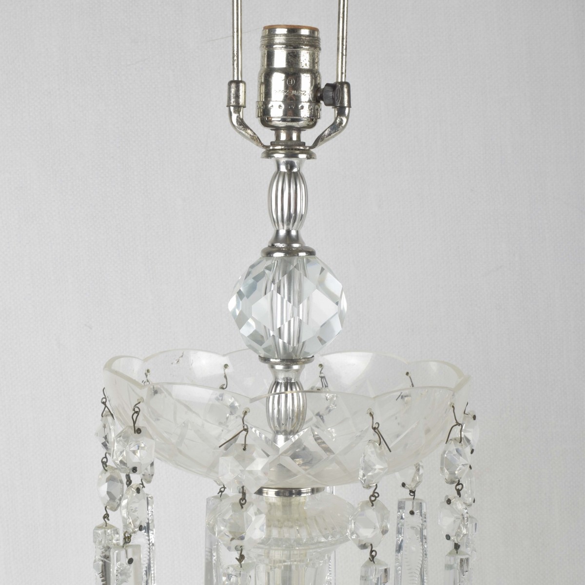 Pair of Vintage Glass Luster's