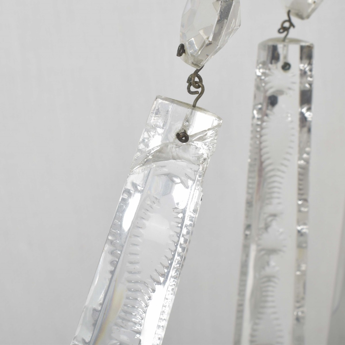 Pair of Vintage Glass Luster's