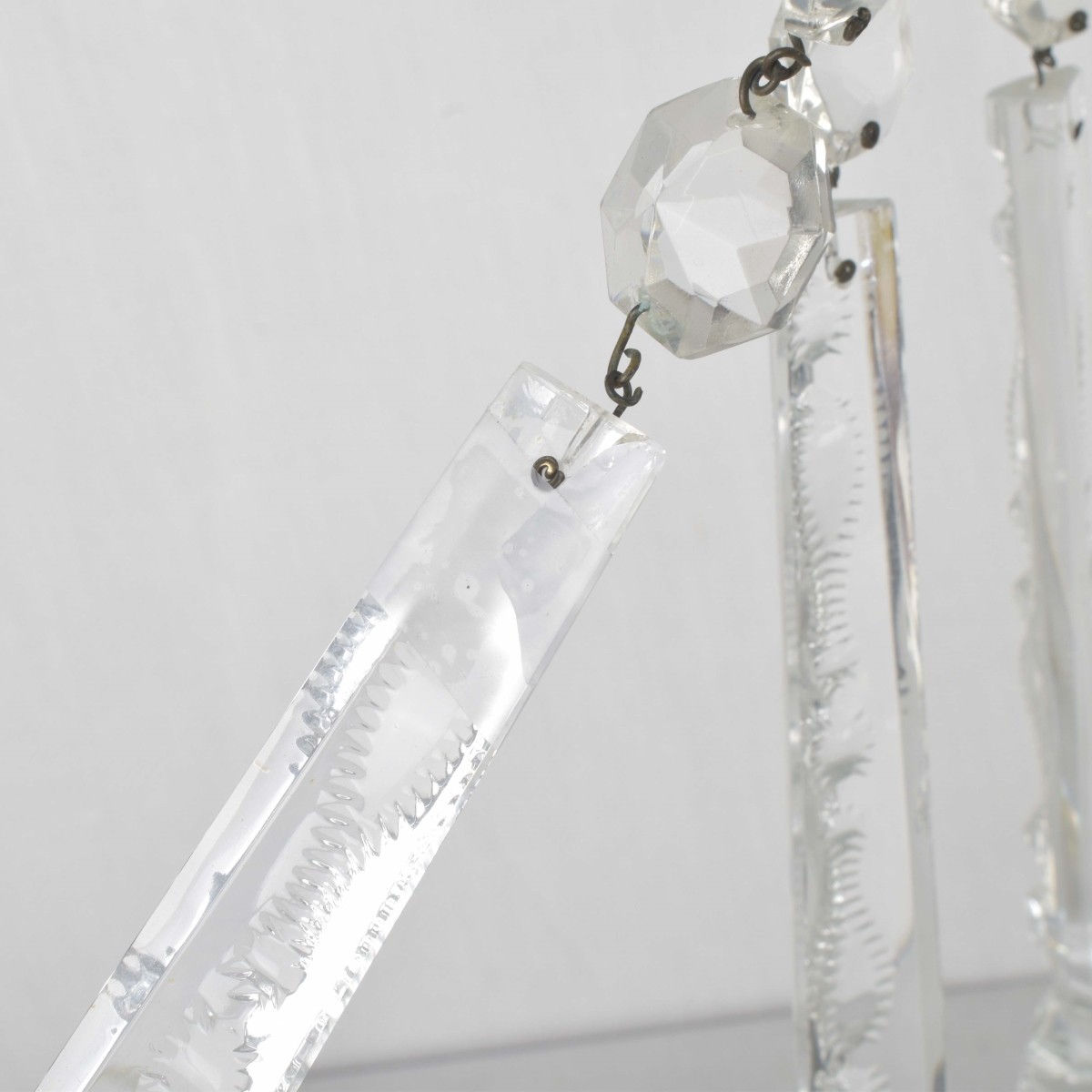 Pair of Vintage Glass Luster's