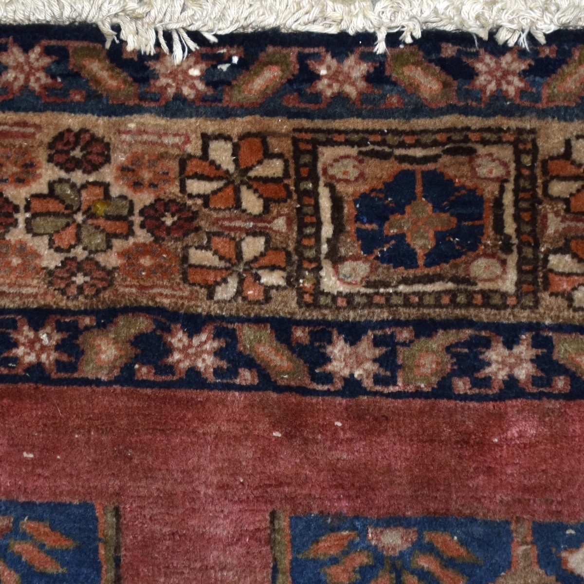 Vintage Persian Heriz Tribal Rug