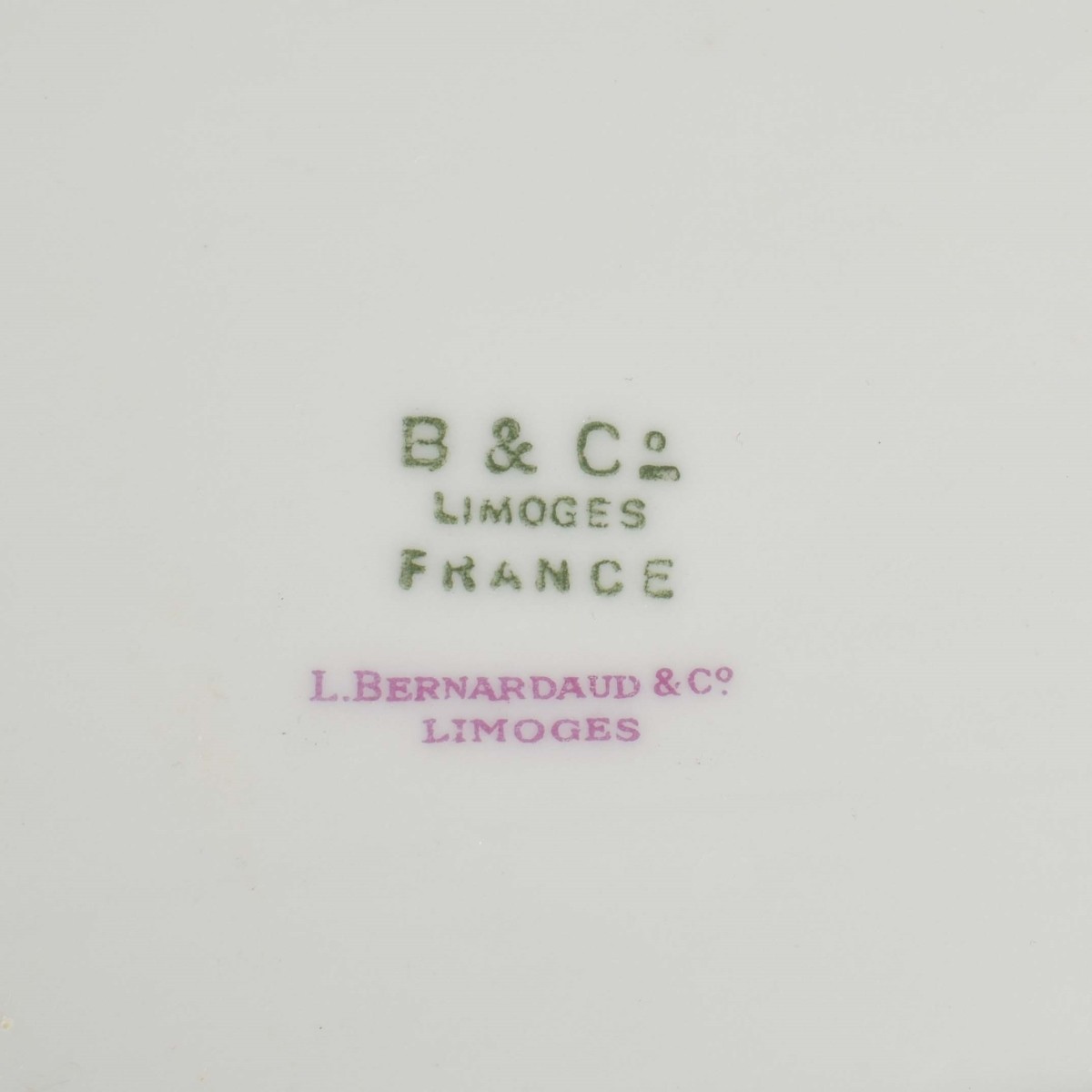 Limoges France B&C Bernardaud Porcelain