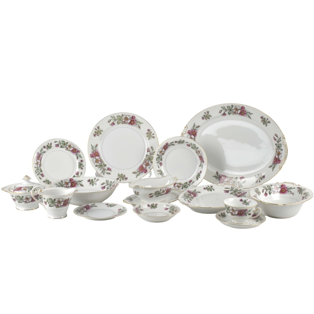 Montana Rose Porcelain Dinner Service