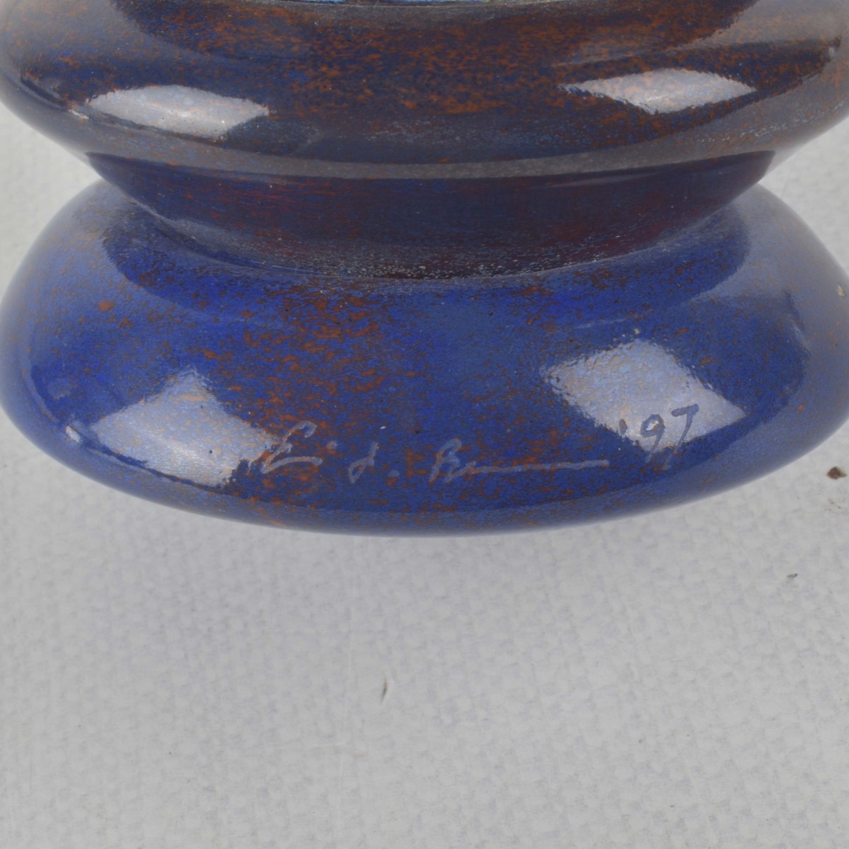 Large Art Glass Bottle