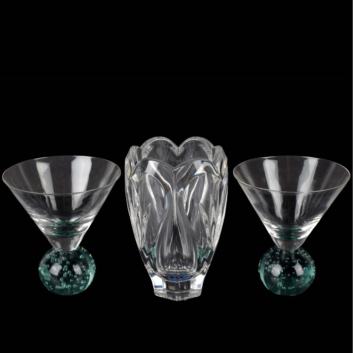Lot of Crystal Table Ware Pieces