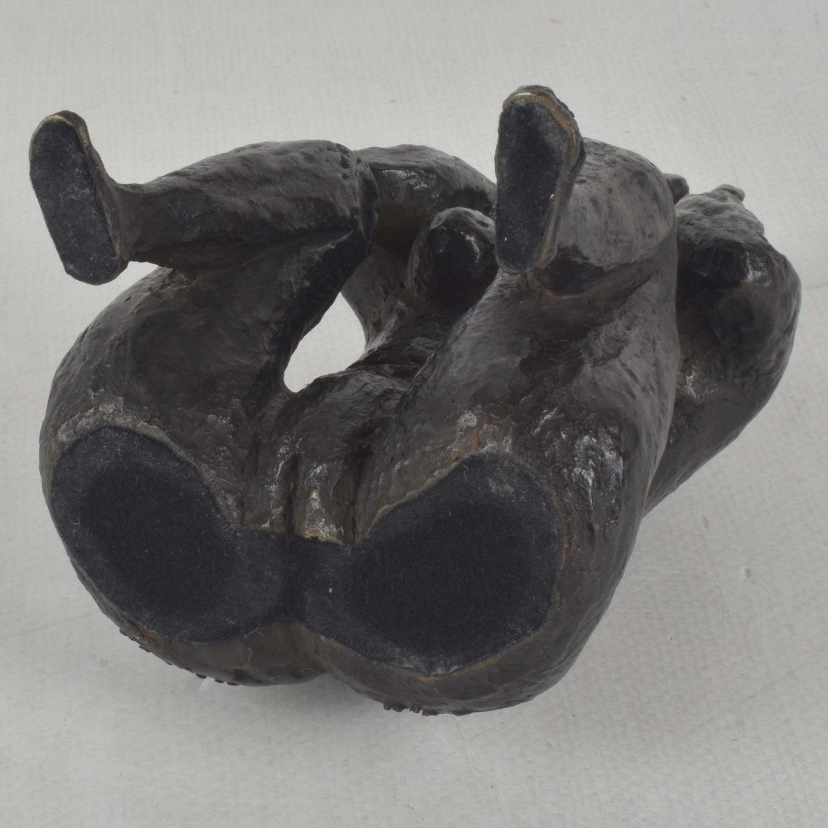 Patinated Bronze Nude Sculpture