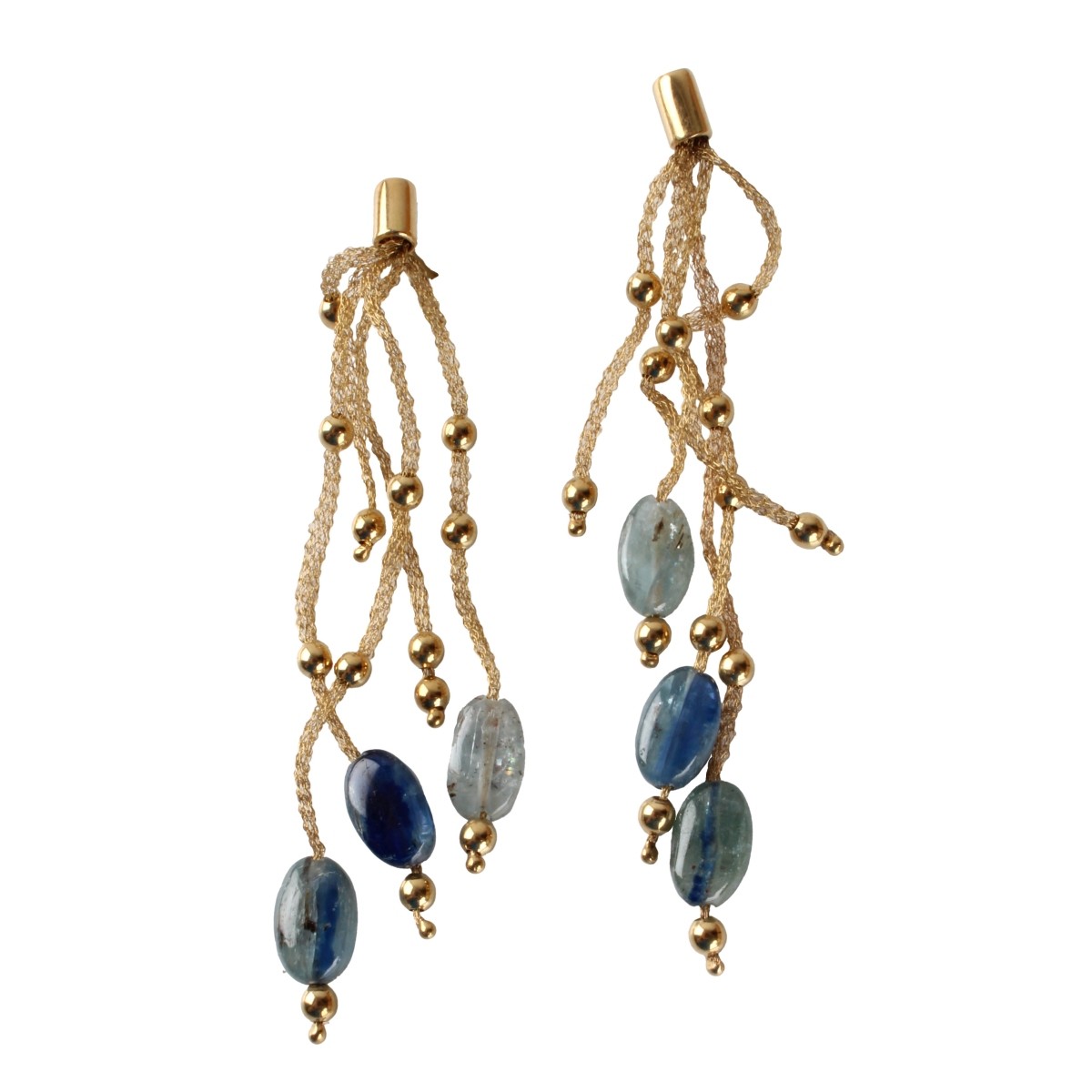 Aquamarine and 18K Jewelry Suite
