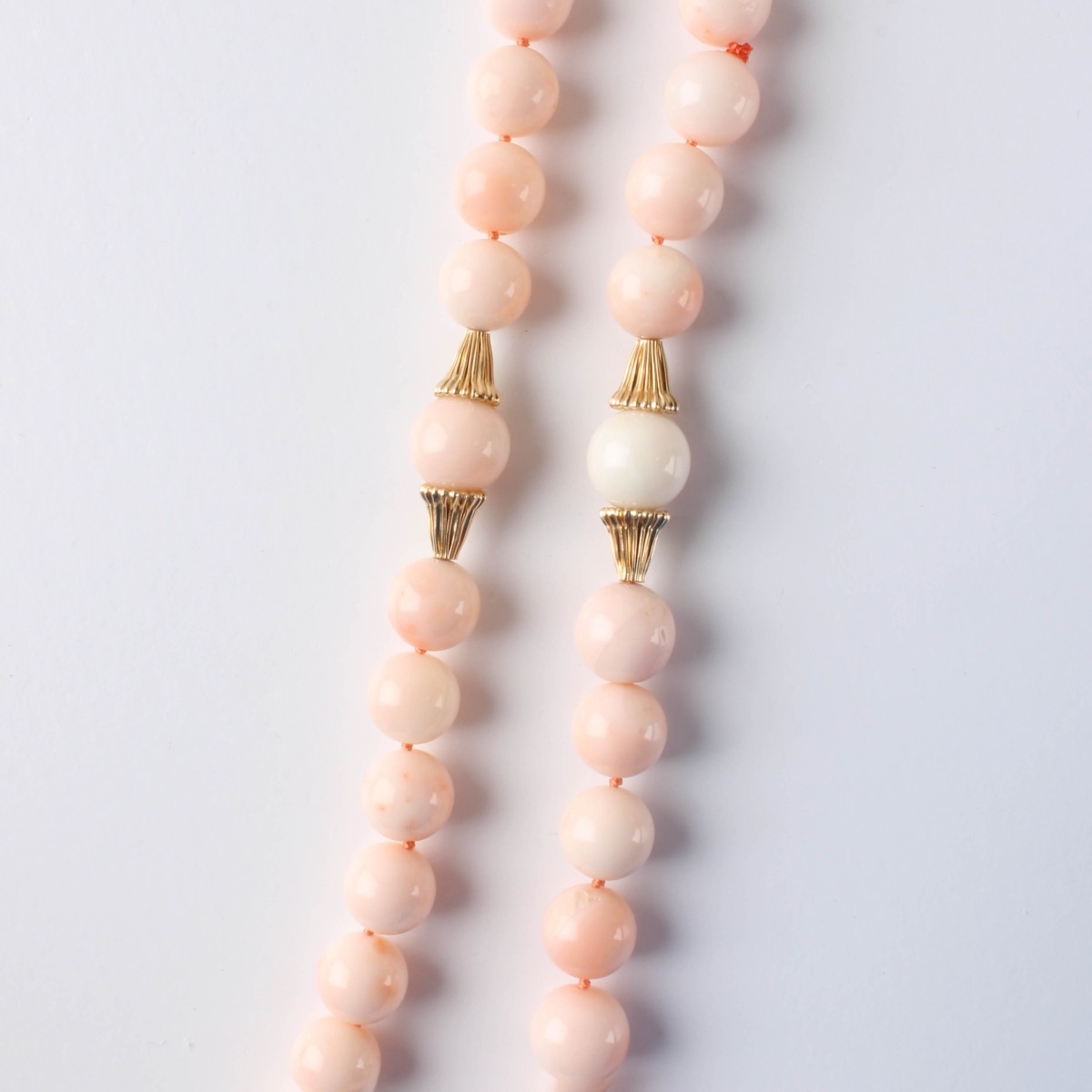 Coral and 14K Necklace