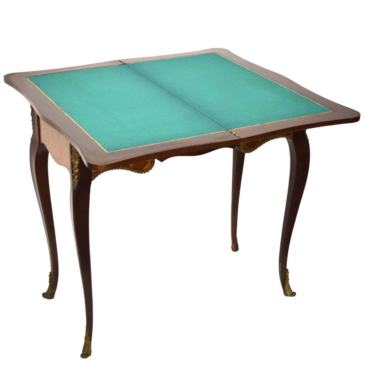 Vintage Marquetry Game Table