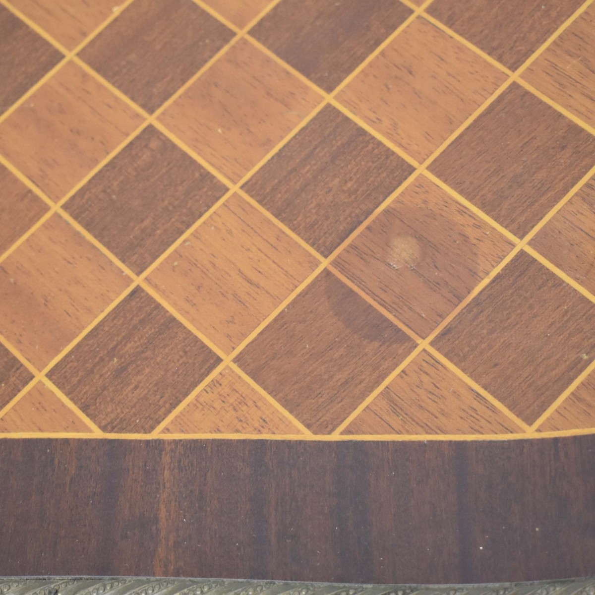 Vintage Marquetry Game Table