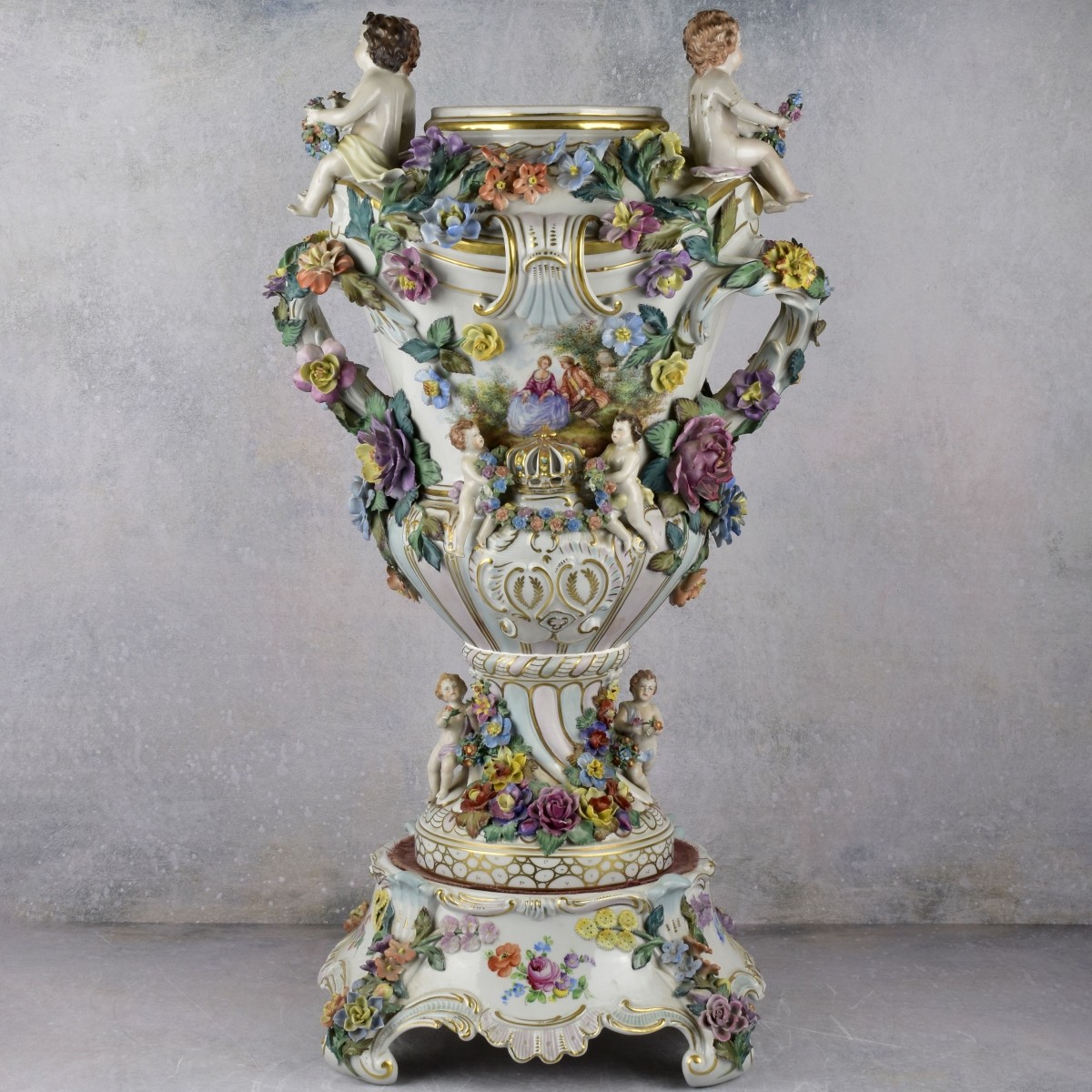 Dresden Porcelain Urn