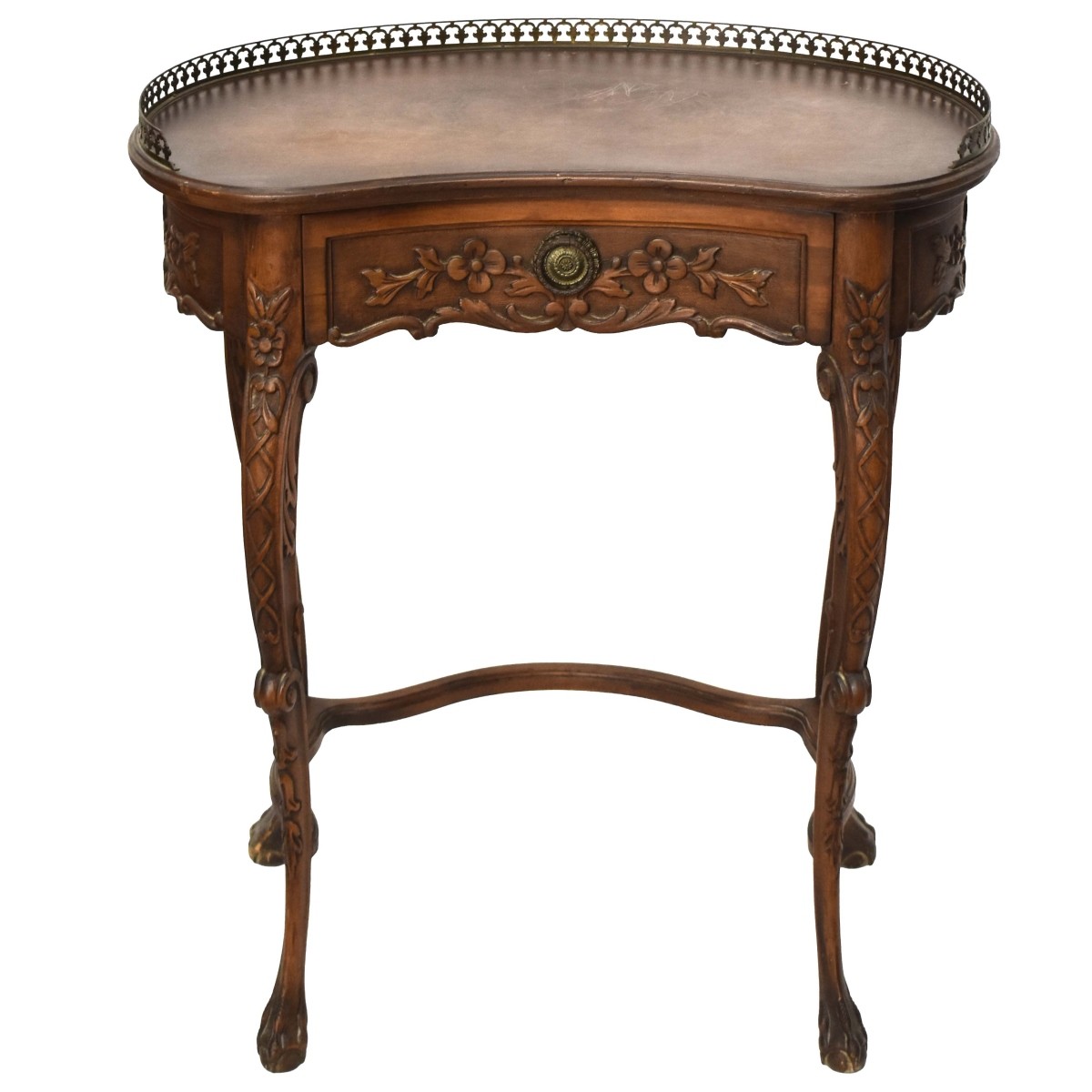 Vintage French Style Kidney Shape Desk