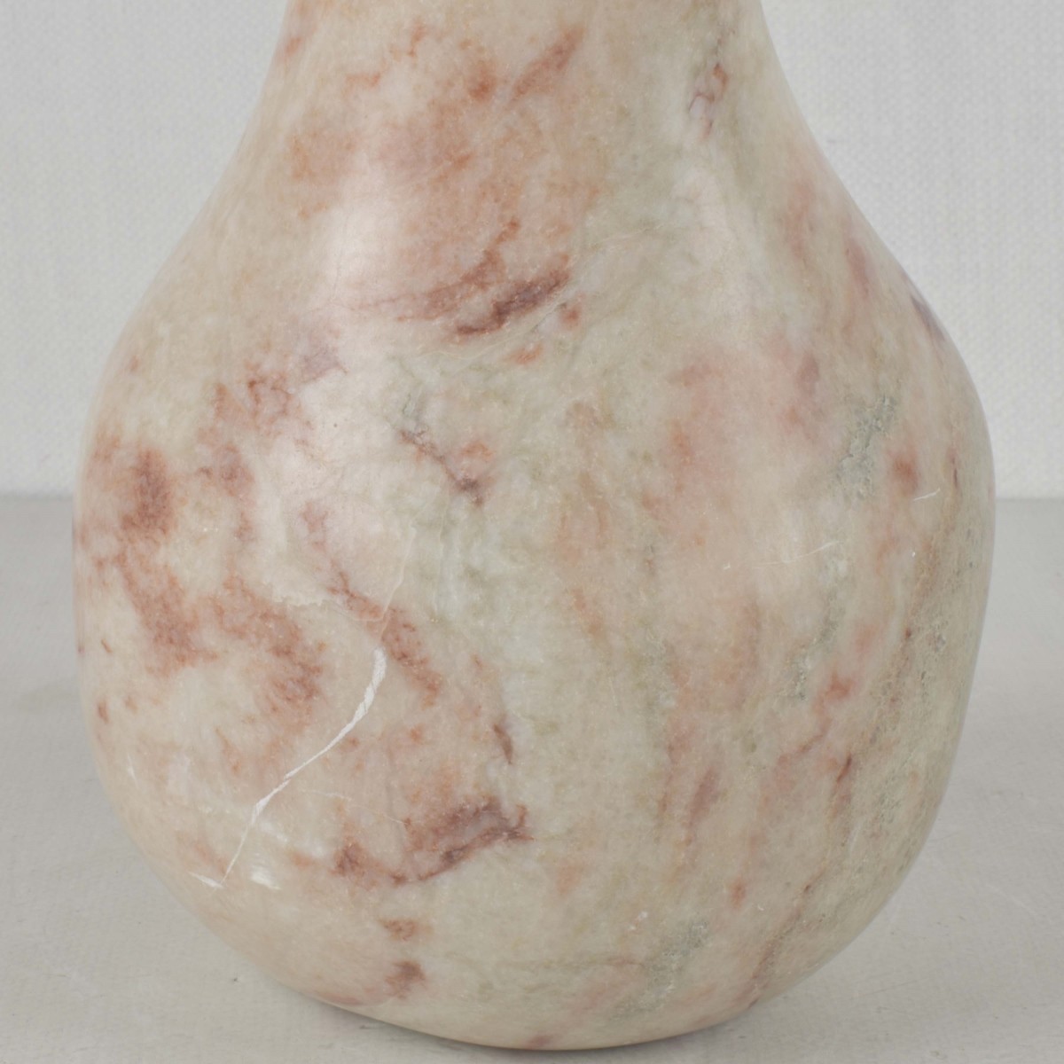 Modern Marble and Lucite Pear Sculpture