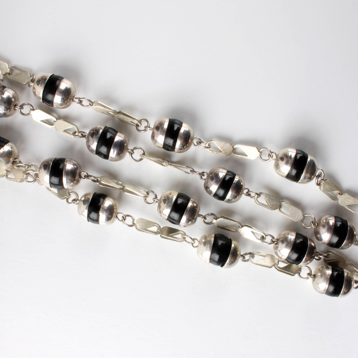 Sterling and Onyx Necklace