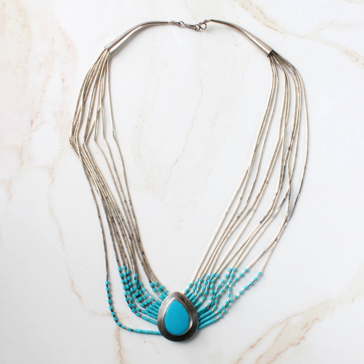 Turquoise and Sterling Necklace