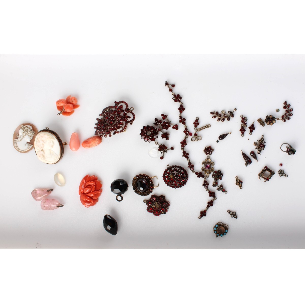 Collection of Antique Jewelry Parts