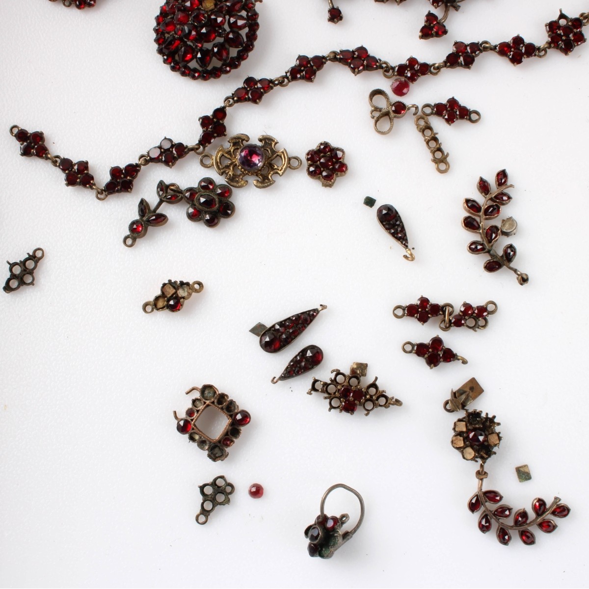 Collection of Antique Jewelry Parts