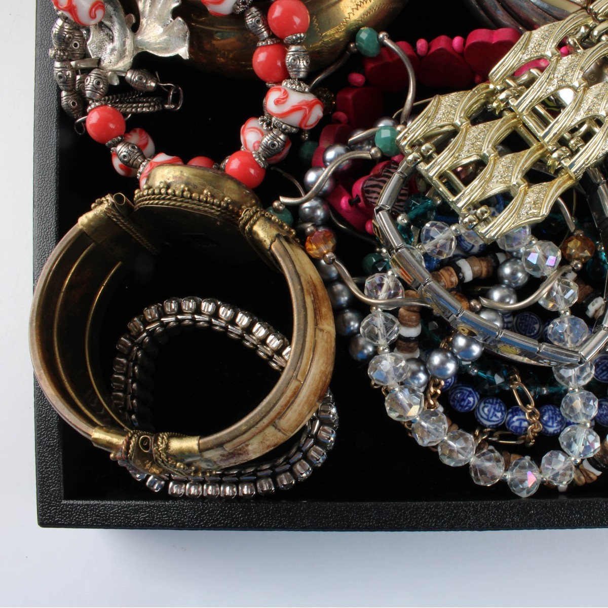 Tray Lot of Fashion Bracelets