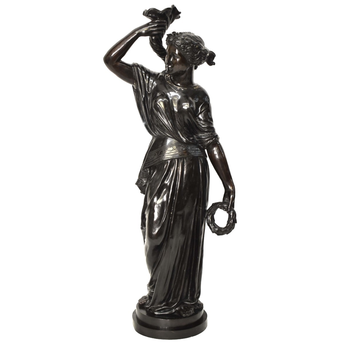 "Serena" Patinated Spelter Sculpture