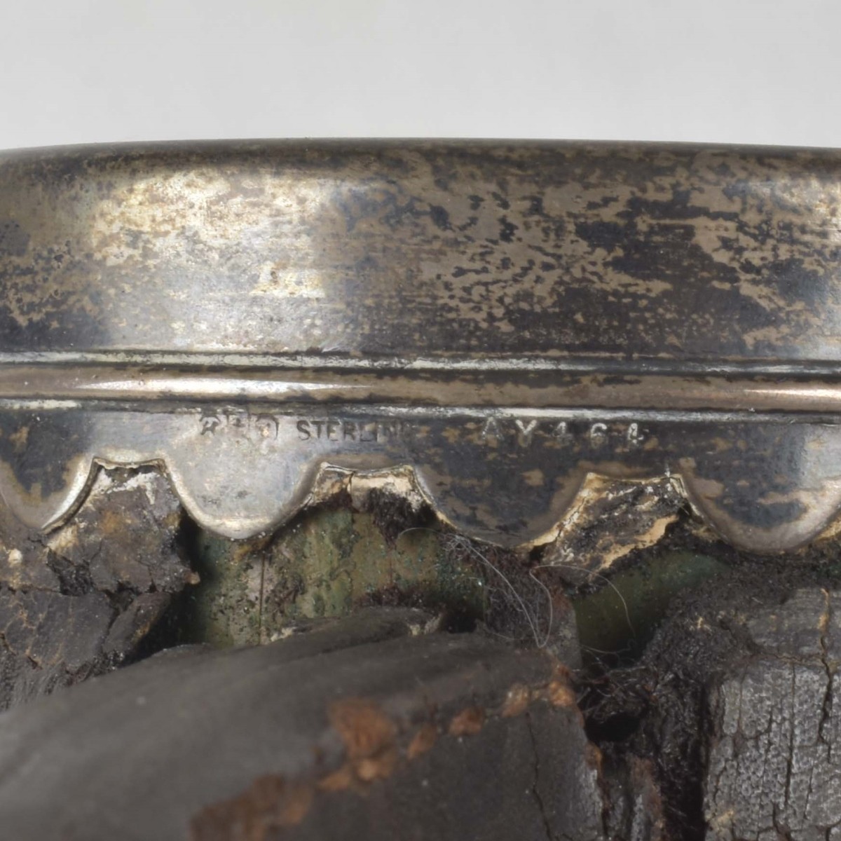 Sterling Silver Leather Wrapped Tankard